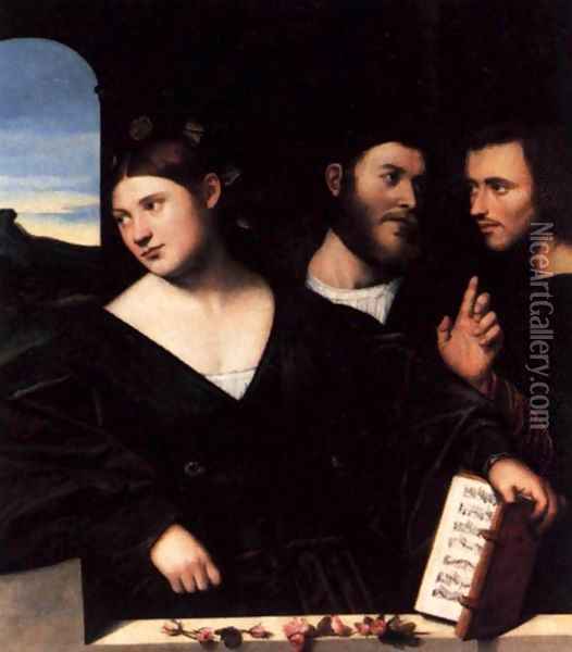 Allegory of Love Oil Painting - Bernardino Licinio