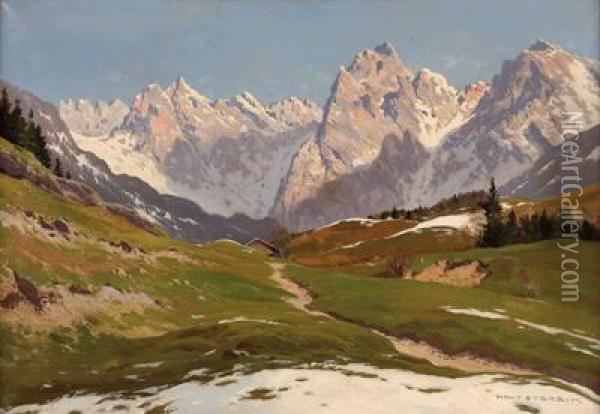 Wilder Kaiser Oil Painting - Tony Haller