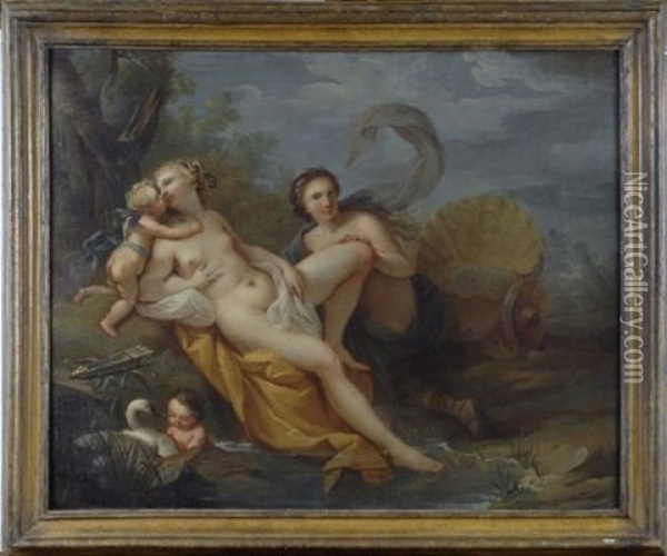 Il Bagno Di Venere Oil Painting - Charles Joseph Natoire