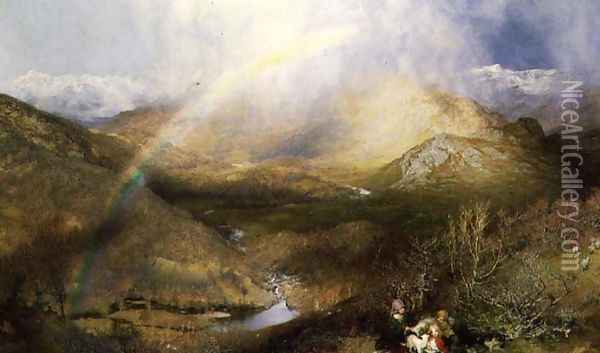The Rainbow, 1862 Oil Painting - Henry Clarence Whaite
