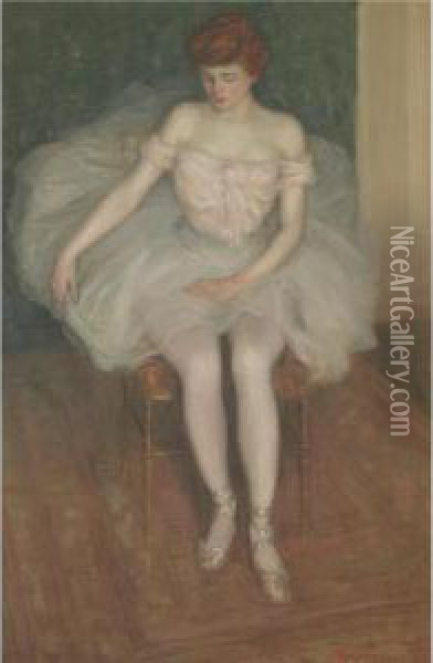 Ballerina Oil Painting - Frederick Carl Frieseke