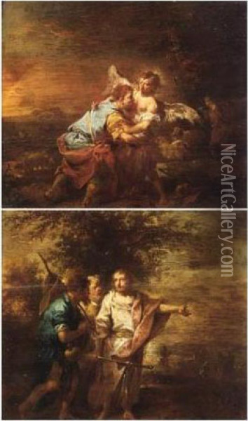 The Journey To Emmaus Oil Painting - Joseph Conrad Seekatz