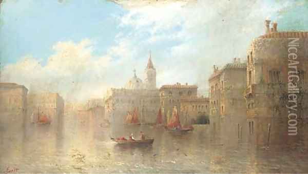 A Venetian backwater Oil Painting - James Salt