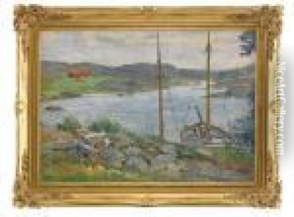 Batar I Havsvik Oil Painting - Carl Wilhelmson