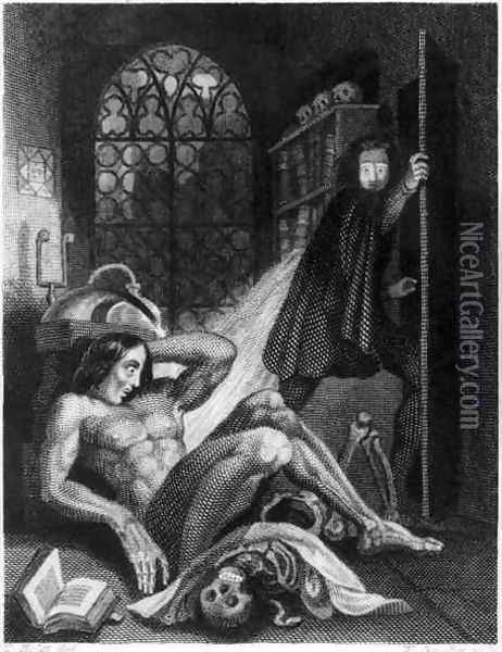 Illustration from Frankenstein Oil Painting - Theodor Von Holst
