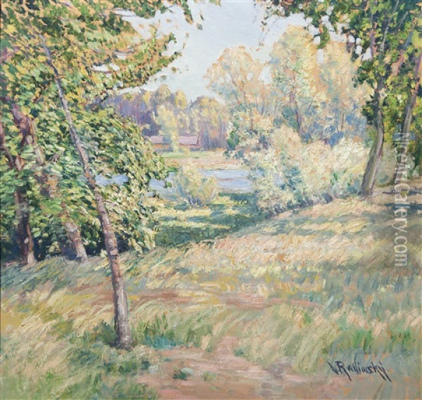 Sunny Atmosphere Oil Painting - Vaclav Radimsky