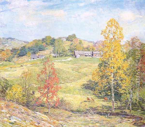 Le Sillon 1911 Oil Painting - Willard Leroy Metcalf