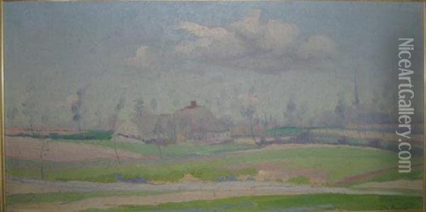 Landschap. Oil Painting - Jef De Pauw