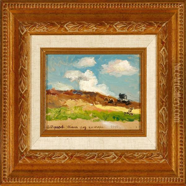 Clouds On The Slope Oil Painting - Nikolai Ivanovich Evgrafov