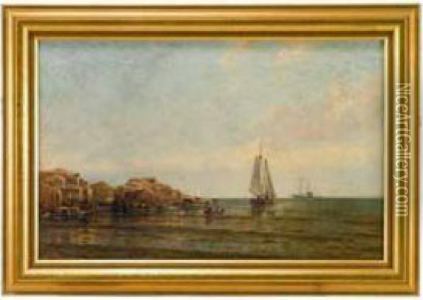 Marine Scene Oil Painting - Thomas Birch