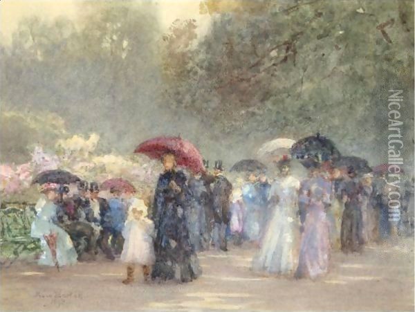 Hyde Park, May Oil Painting - Rose Barton