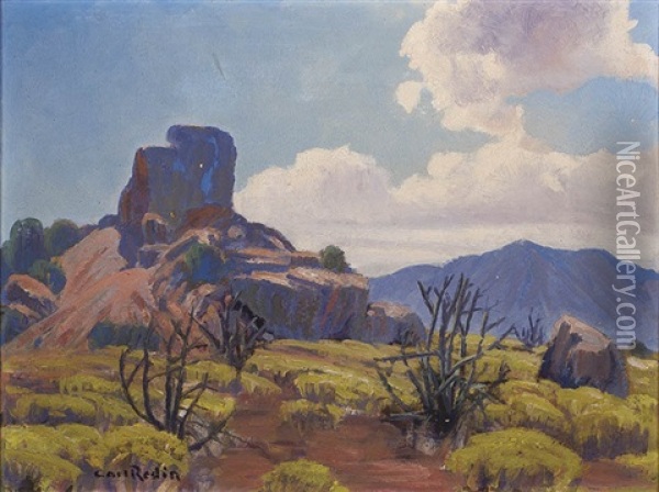 Desert Gold Oil Painting - Carl Redin