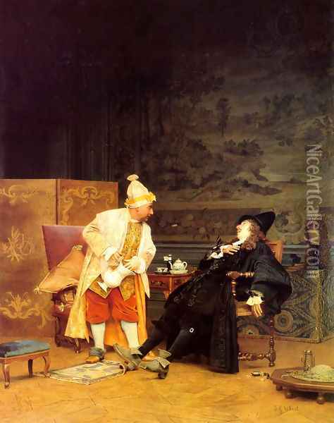The Sick Doctor Oil Painting - Jehan Georges Vibert