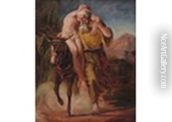 The Good Samaritan Oil Painting - Frederic Walker