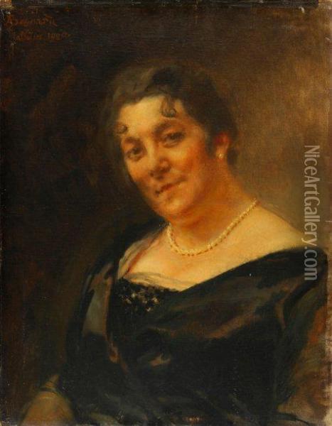 Portrait De Madame R. 
D., 
Talloires Oil Painting - Paul Albert Besnard