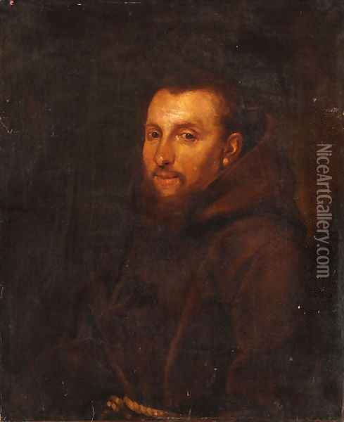 Portrait of a monk Oil Painting - Roman School