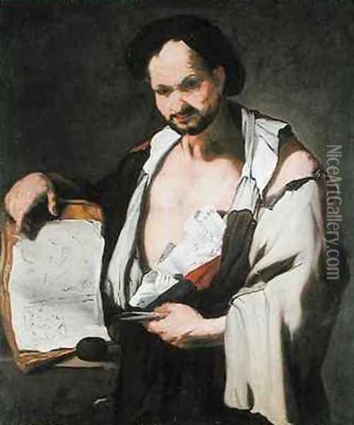 The Ancient Philosopher Oil Painting - Luca Giordano