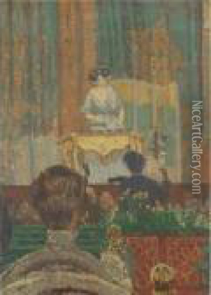Various Properties
 

 
 
 

 
 The Music Hall (lady With A Dulcimer) Oil Painting - Spencer Frederick Gore