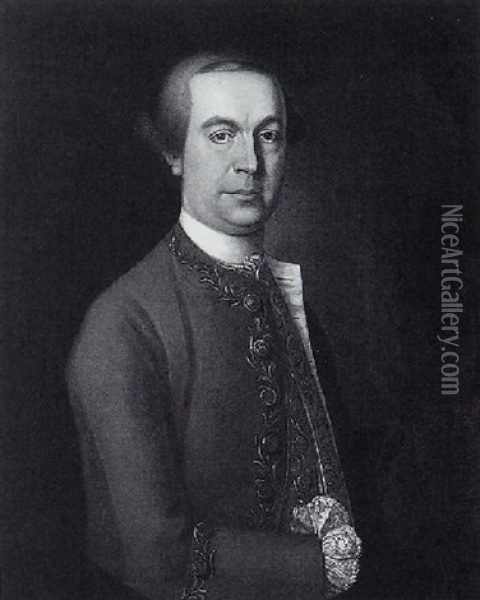 Portrait Of A Gentleman In A Grey Coat Oil Painting - Cosmo Alexander
