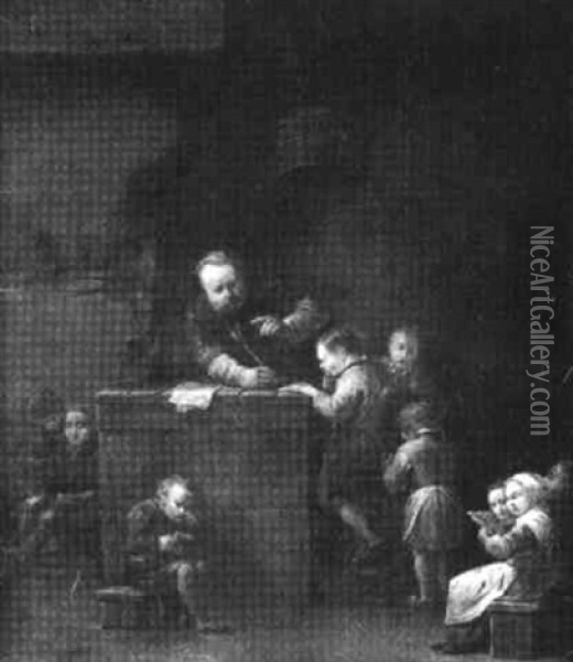 The Schoolroom Oil Painting - Jan Josef Horemans the Younger