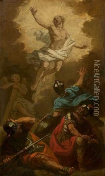 La Resurrection Oil Painting - Michel Francois Dandre-Bardon