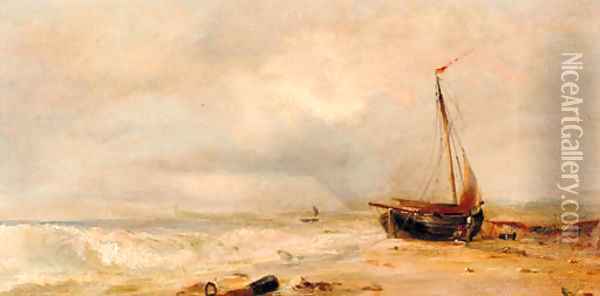 An onshore breeze Oil Painting - Edwin Hayes