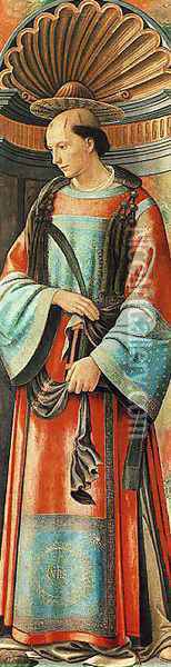St Stephen Oil Painting - Ghirlandaio Domenico