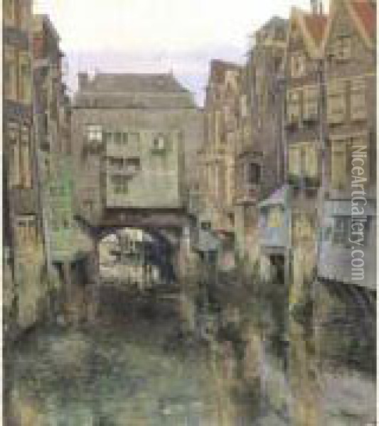 La Quietude (dordrecht) (ca. 1915) Oil Painting - Paul Leduc