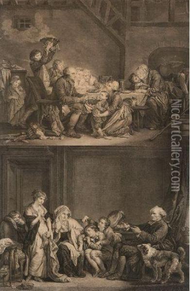 Scene Di Genere Oil Painting - Jean Baptiste Greuze
