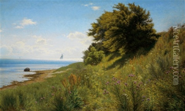 Sommertag, Nyborgfjord Oil Painting - Ludvig Kabell
