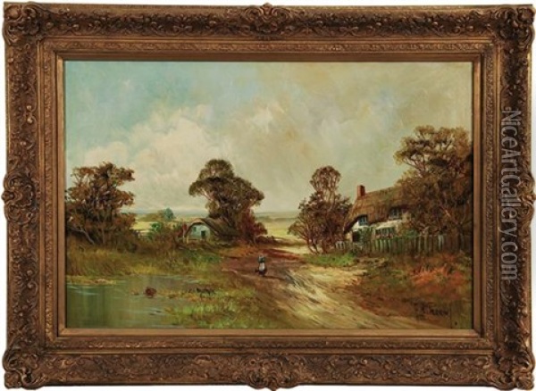 Near Broxbourne Oil Painting - Alfred Feyen Perrin