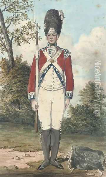 An officer of the Third Guards Regiment Oil Painting - Edward Dayes