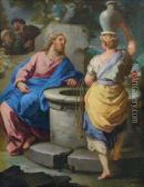 Cristo E La Samaritana Al Pozzo Oil Painting - Luca Giordano