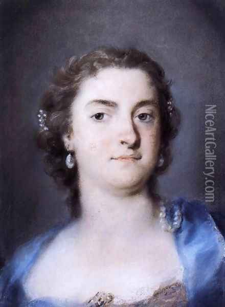 Portrait of Faustina Bordoni Hasse Oil Painting - Rosalba Carriera
