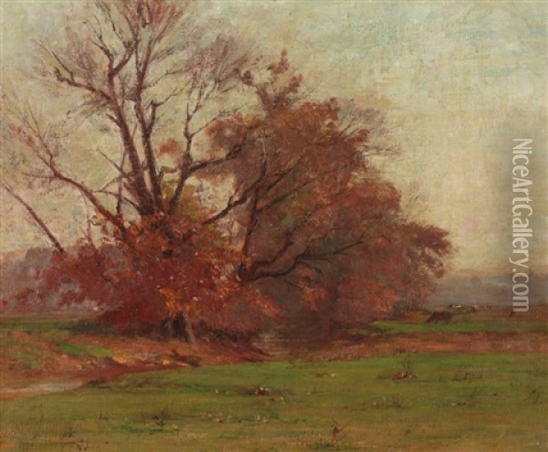 Autumnal Landscape Oil Painting - Walter Clark