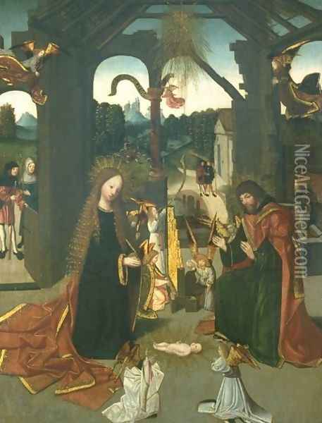 The birth of Christ Oil Painting - Tot Sint Jans Geertgen