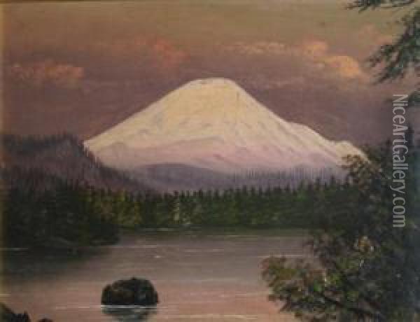 Mountain Scape Oil Painting - William Samuel Parrott