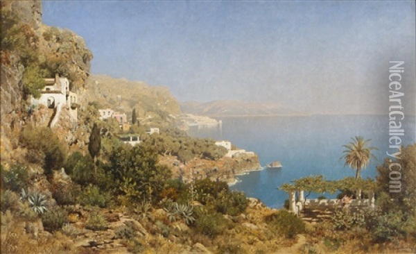 Capri Oil Painting - Edmund Berninger