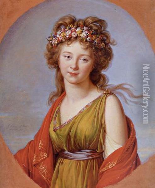 Countess Flora Kagenek Oil Painting - Elisabeth Vigee-Lebrun