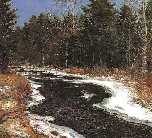 Snowy River 2 Oil Painting - Willard Leroy Metcalf