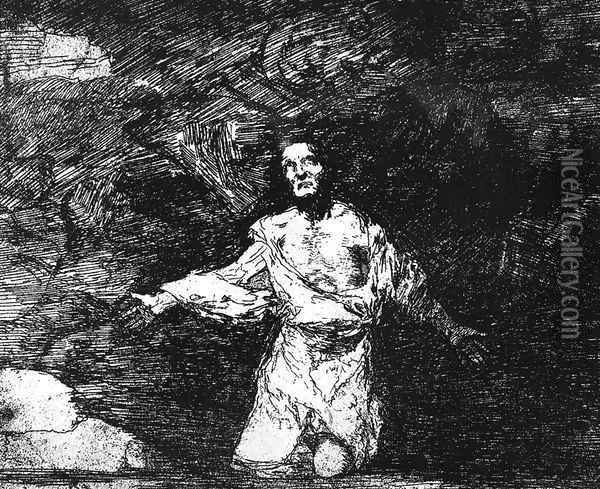 Mournful Foreboding of What is to Come 2 Oil Painting - Francisco De Goya y Lucientes