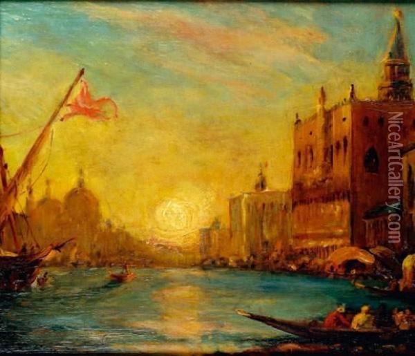 Venise Oil Painting - Amedee Rosier
