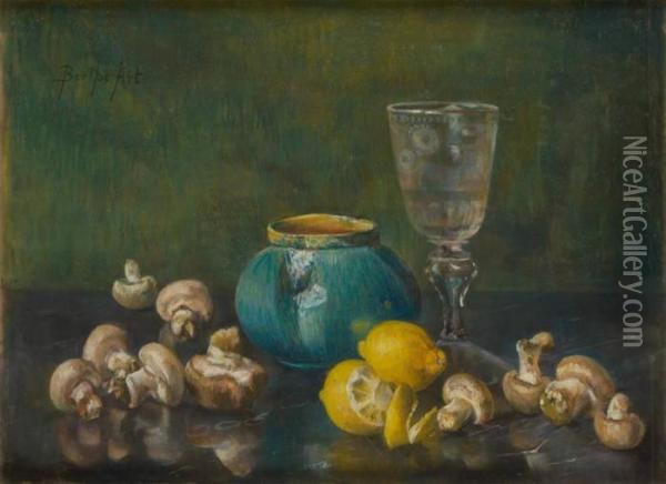 Champignons Et Citrons Oil Painting - Berthe Art