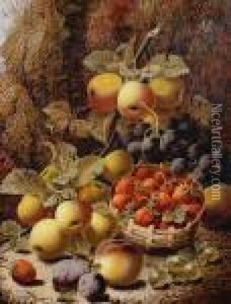 Still Life Of Fruit Oil Painting - Oliver Clare