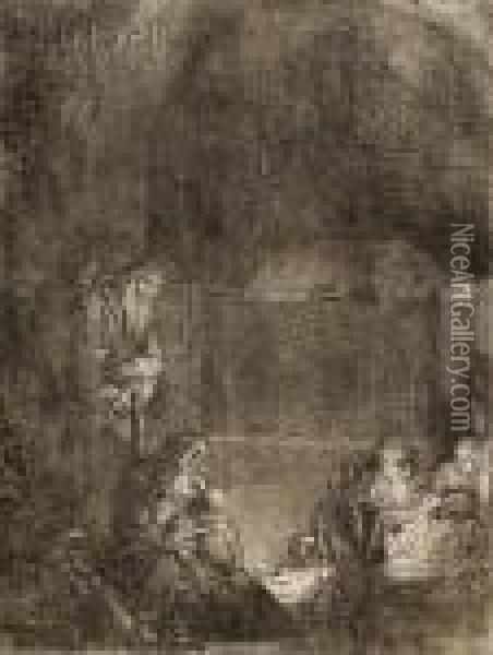 The Entombment Oil Painting - Rembrandt Van Rijn