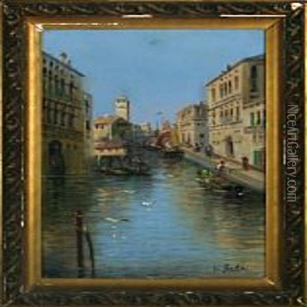 Scenery From Venice Oil Painting - Karl Kaufmann