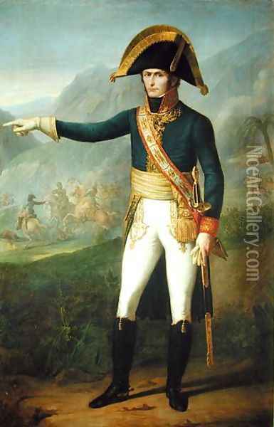 Portrait of General Charles Victor Emmanuel Leclerc 1772-1802 Oil Painting - Francois Josephe Kinson
