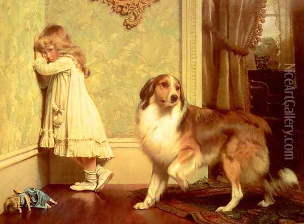 A Special Pleader Oil Painting - Charles Burton Barber