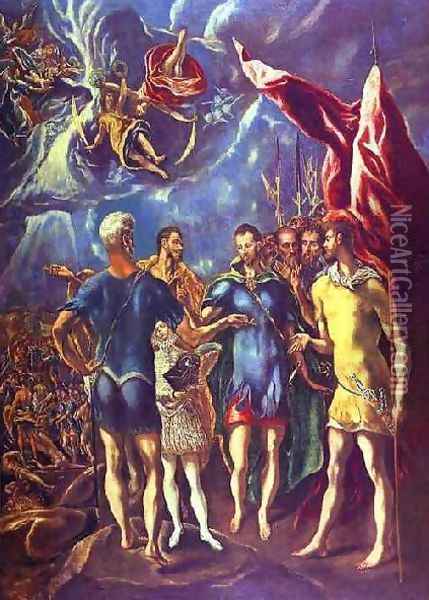 The Martyrdom Of St Maurice Ii Oil Painting - El Greco (Domenikos Theotokopoulos)