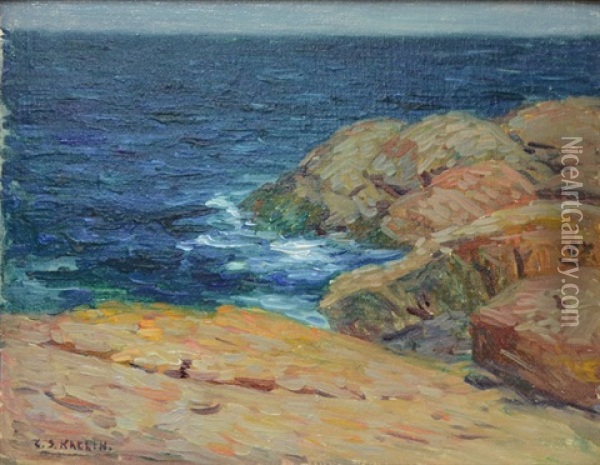Rocky Coast Oil Painting - Charles Salis Kaelin